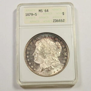 1879 S ANACS MS64 - �␻�����K���h�� - 1�h���č��R�C�� #49102A