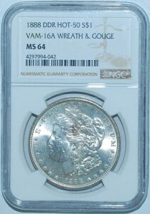 1888�N NGC MS64 VAM-16A DDR �_�u���_�C���o�[�X���_�C�K�E�W ���[�K���_���[