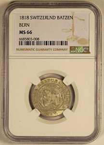 1818 NGC MS 66 �X�C�X �X�C�X 1 �o�b�c�F�� �x�����B �R�C��