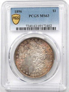 1896�N�����K���E�_���[��݁A�S�[�W���X�ȃ����X�^�[�I�����W�g�[�j���O�IPCGS MS63 PC1700