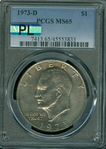 1973 �N D �A�C�[���n���[ �h�� PCGS MS65 PQ MAC PL �v���[�t���H & �V�~�Ȃ� ���Ɋ󏭁B