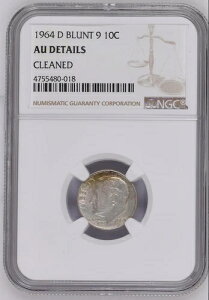 NGC AU �ڍ� 1964 D 10C �uBLUNT 9 �N���[�j���O�ς݁v