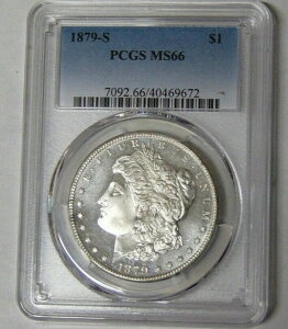PCGS MS66 1879-S ���[�K����� �J���I �\���R���g���X�g
