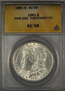 1881�N �����K����� ANACS AU58 VAM-26A �f�B�X�J�o���[ PC $1 �������P�[�X