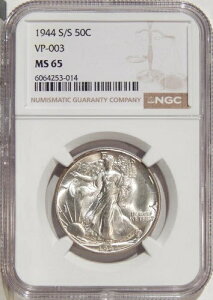 1944�N�t�� 50�Z���g NGC MS 65 VP-003 ~ �V���o�[ �E�H�[�L���O ���o�e�B �n�[�t�_���[ RPM �o���G�e�B