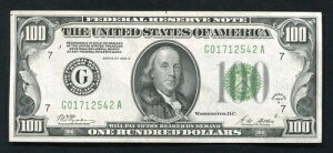 FR. 2151-G 1928-A 100ドル FRN 連邦準備銀行券 シカゴ、イリノイ州 ジェム 未流通