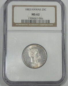 1883N nC JCAJEA1 Vo[NH[^[ NGC MS 62 25ZgF