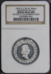 1893NVJSERrAAAJO哝̃_AE-34ANGC MS 63 DPL
