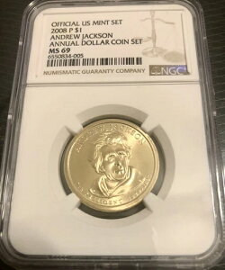 2008-P �A���h�����[�E�W���N�\�� ANNUAL DOLLAR SET �哝�̋L�O $1 MS69 �W�F���|�b�v 17