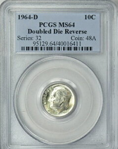 1964-D PCGS MS64 DDR ?? $2,530 APR �_�u���_�C���o�[�X FS-801 ���[�Y�x���g �_�C�� 10�Z���g