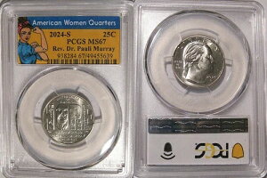 2024 S Rev Dr Pauli Murray 25Zg PCGS MS67 AJlpNH[^[
