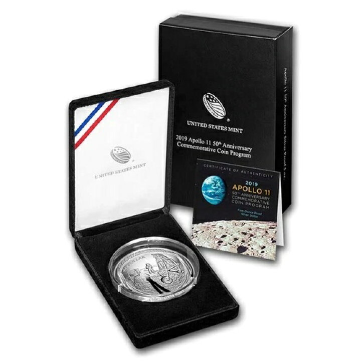 楽天市場】2019年 P アポロ11号 50周年記念 5オンス プルーフ銀貨 