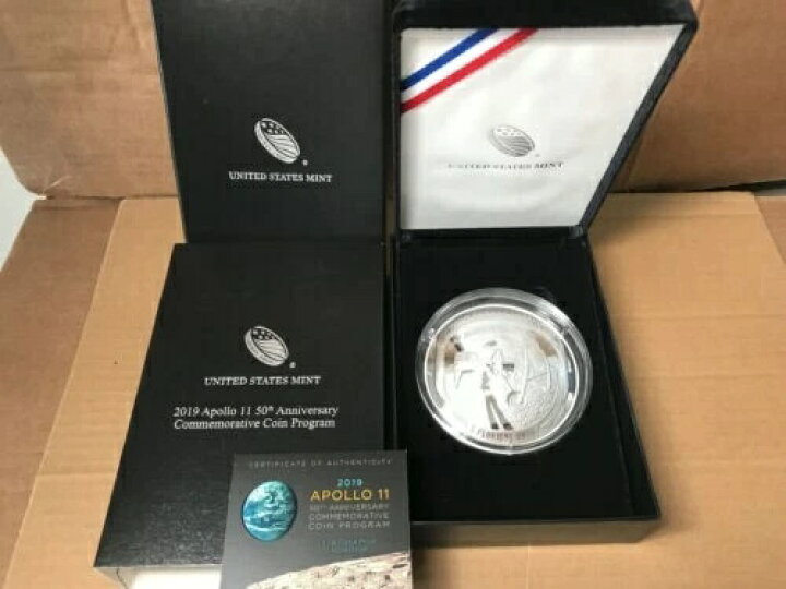 楽天市場】2019年 P アポロ11号 50周年記念 5オンス プルーフ銀貨 