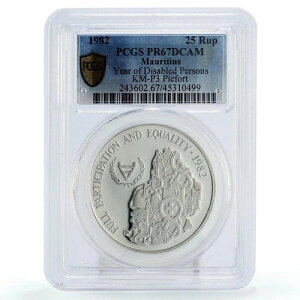 ���[���V���X 25���s�[ ��Q�ҔN PR67 PCGS �V���o�[ �s�G�t�H�[�g �R�C�� 1982�N