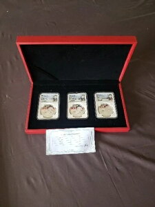 2020年 中国パンダセット(瀋陽、上海、深?)NGC MS70 宋リナ直筆サイン入り