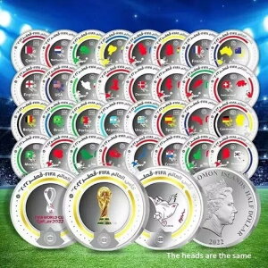 FIFA���[���h�J�b�v2022 �J�^�[�� 35���Z�b�g�����L�O�R�C���R���N�V���� - UNC