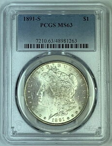 1891-S [K 1hd PCGS MS 63 (7)