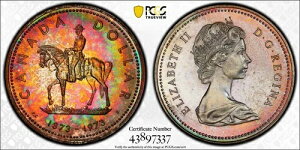PCGS SP68 o^O[h 1973N RCMP Ji_h 1h gD[r[