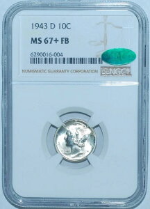 1943�N D NGC MS67+FB CAC �t���o���h �}�[�L�����[�_�C��