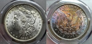 1881N O K $1 PCGS MS 63 F