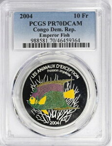 2004�N�R���S�c�鋛 10�t���� �J���[��� PCGS PR70DCAM �g�b�v�|�b�v1