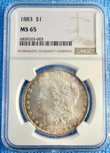 1883-P �����K����݁ANGC�ɂ��MS65�O���[�h - �G�b�W�̔������F��