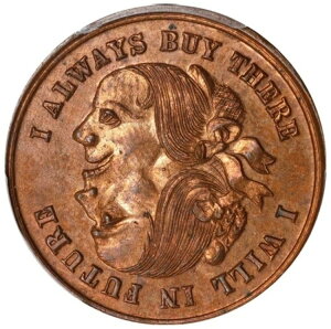(1876) PCGS �t�B���f���t�B�A PA-Ph 226a Lingg & Bro Muling �}�[�`�����g �g�[�N��