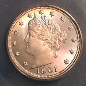 - 1901N oeB V jbP 5Zg ANACS MS 64 `CX  Unc