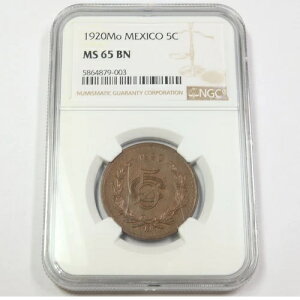 1920�N Mo NGC MS65 BN - ���L�V�R - 5C 5�Z���^�{�R�C�� #43526A