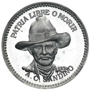jJOA 500 Rho 1980 Vo[ NGC PF67UC 'Augusto Cesar Sandino'
