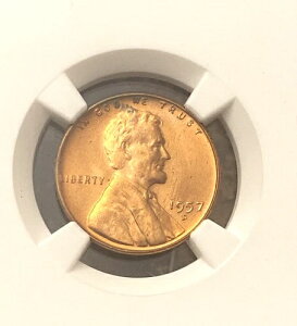 1957-D �����J�[���E�E�B�[�g�E�Z���g NGC MS67 RD - �O���[�h��1������I�N���X�ō���I