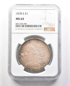 1878-S �����K����� MS64 NGC �������g�[�� *4508