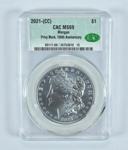 2021-(CC) K 100NLO MS69 CAC