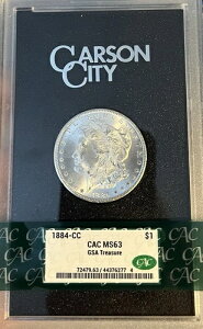 1884-CC GSA CAC MS63 K