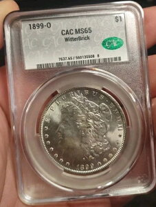 �Z�X�E�`�����h���[�̃T�C������V���o�[���x�� 1899-O ���[�K�� �V���o�[ �_���[ CAC MS65 �E�B�b�^�[!