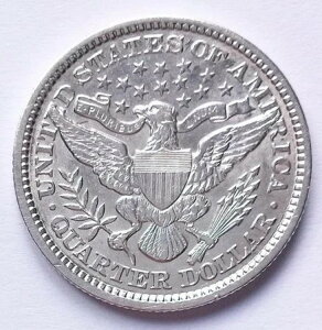 アメリカ合衆国 1894年 バーバー クォータードル コイン USA 未流通銀貨 25セント