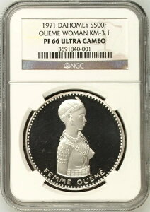 FEMME OUEME - 1971N _z[ 500t Vo[ v[tRC - NGC PF 66 EgJI
