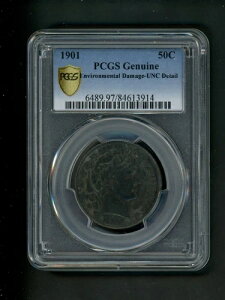 1901N AJ o[o[ n[th 50Zg .50 PCGS K UNC ڍו _[WRC