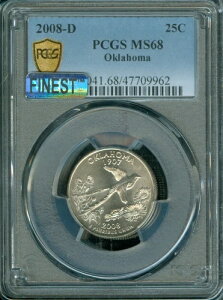 2008 D INz}B 25 Zgd݁APCGS MS68 PQ MAC ōi & ȂB