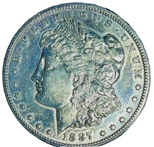AJ - 1887-S 1h K - .900 Ag - BU - uAgAT[L[g
