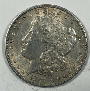 1901-S モーガン 1ドル硬貨。オーストラリアのオリジナルコイン、希少品。