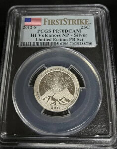 2012-S PCGS PR70DCAM HI Volcanoes NATIONAL PARK - SILVER ŁI1st S