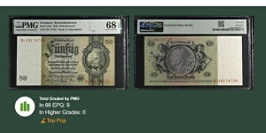 1933 N hCc CqXs 50 CqX}N P#182a PMG 68 EPQ GEM UNC TOP POP!