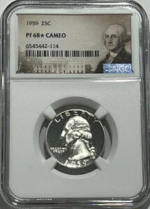 1959�N NGC PF68 �X�^�[�J���I 90% �V���o�[ �v���[�t ���V���g�� �N�H�[�^�[ 25�Z���g �|�[�g���[�g���x��
