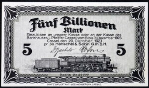 CASSEL / JbZ 1923 XX-RARE uwVF][v 5 gI}[N gC mbgQg