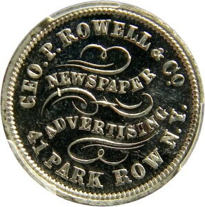 j[[N 1876N Geo. P. Rowell & Co VLg[N PCGS MS64 (04-19)