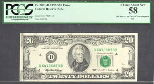 20�h�� 1995�N FRN �񎥐��C���N�̉��ꂠ�� PCGS Ch Abt New 58
