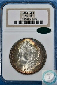 1886�N �����K���E�_���[ NGC MS 65 CAC�t�� - ����̂���F���Ɣ������S