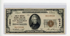 1929N $20 JtHjABTtVXRBOA NTSA uEV[ XF/AU