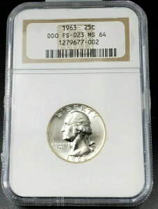 1963N P 25Zg Vg oGeB NH[^[ DDO _u_C OBV FS-101 FS-023 NGC MS64